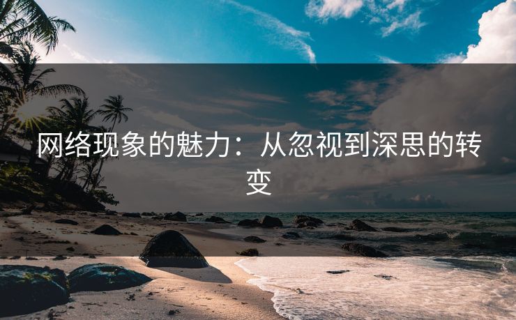 网络现象的魅力：从忽视到深思的转变